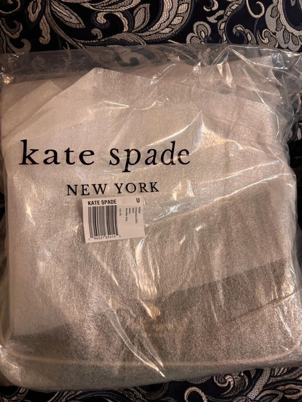 kate spade Olive Green Emma Medium Shoulder Bag with Striped Strap - Picture 7 of 9